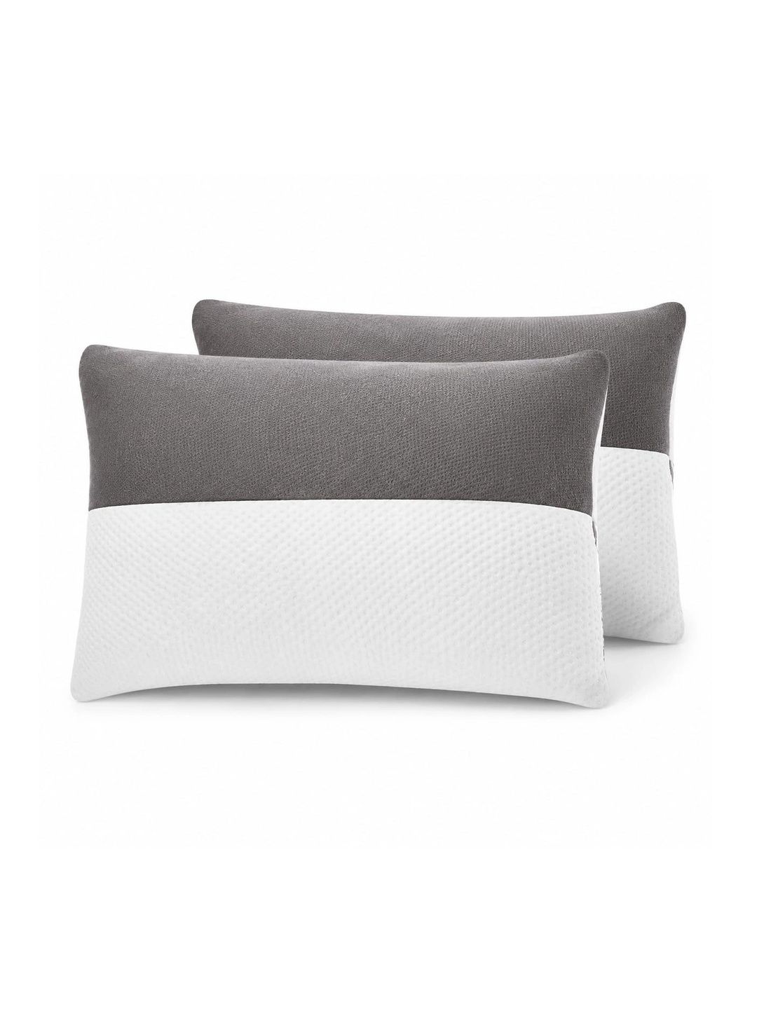 Myntra Elegant Homes White Set of 2 Fibre Filled Polycotton Sleep Pillow