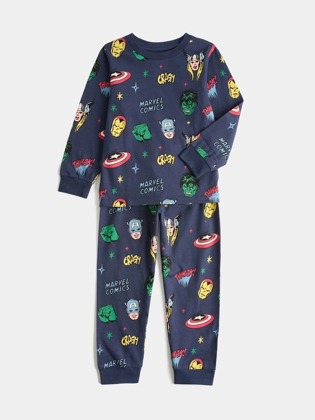 Marks & Spencer Boys Printed Night suit-picture-11