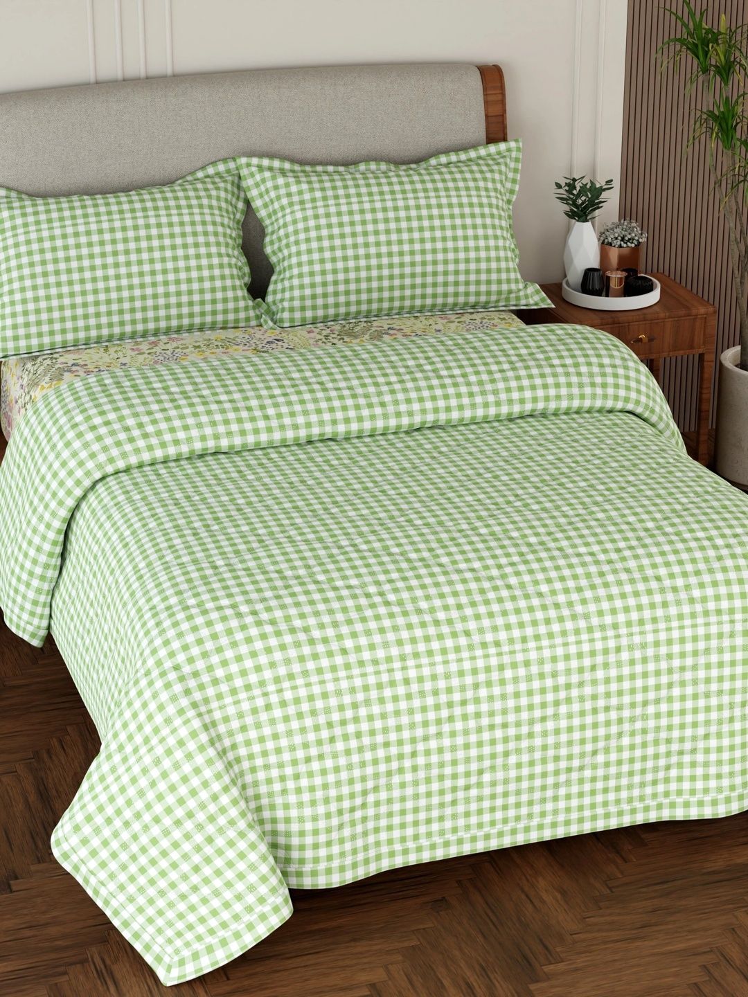 Pure Decor Cream-Coloured Floral Polycotton 4 Piece Double King Superfine Bedding Set-picture-25