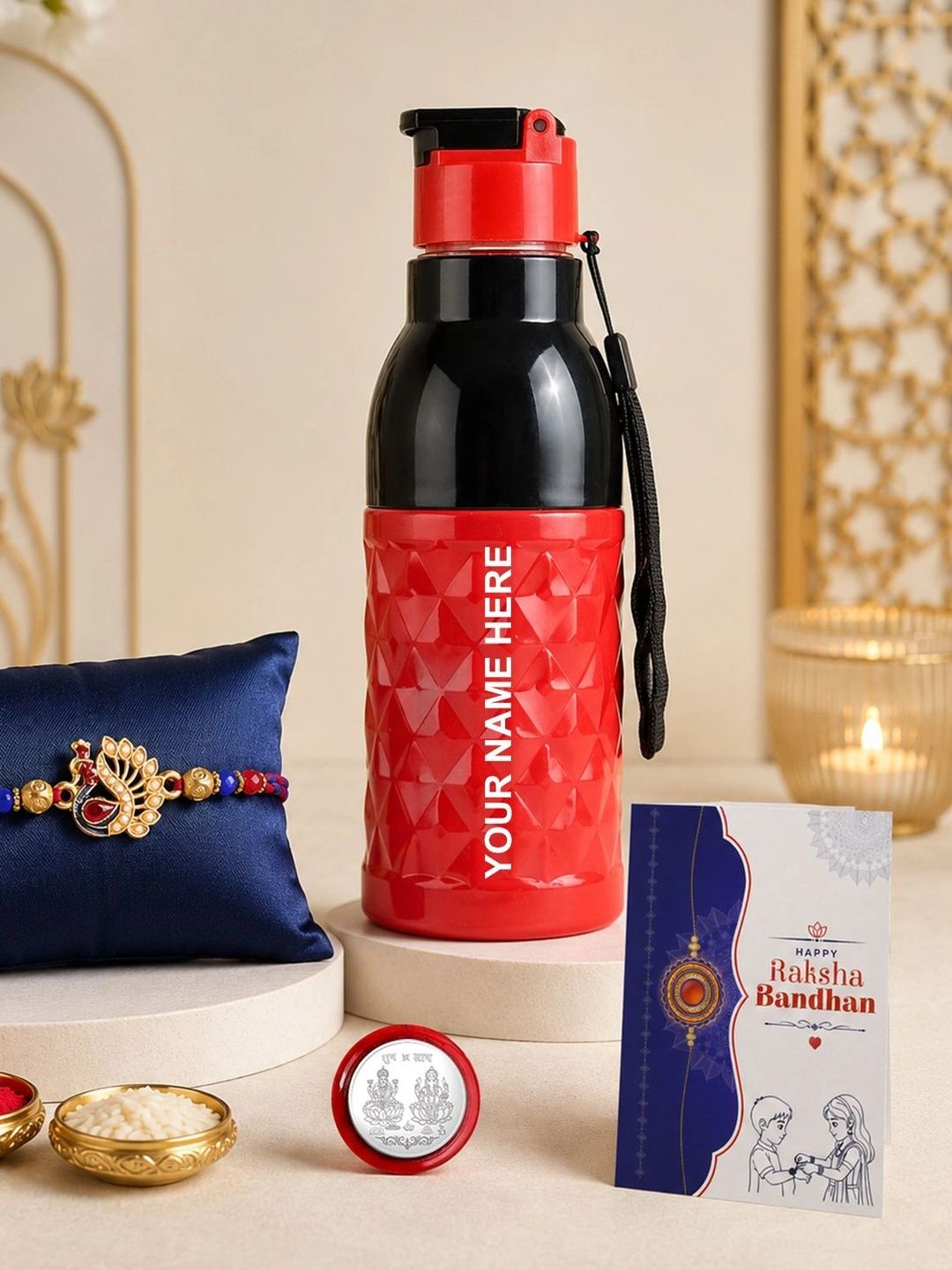 Myntra Elegant Homes Set Of 6 Rakhi Gift Set With Silver Coin & Roli Chawal-picture-50