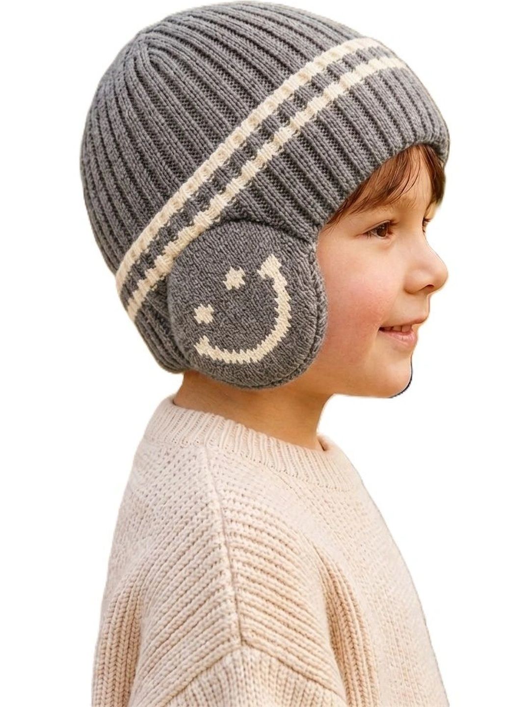 Gajraj Unisex Kids Embroidered Woollen Beanie-picture-12