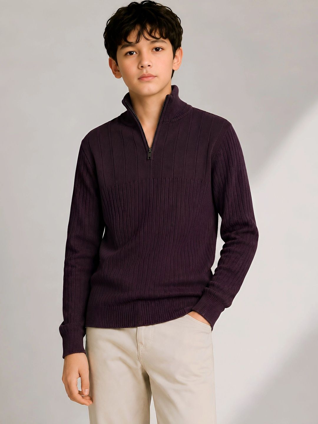 CLOTHIFY Boys Ribbed Pullover-picture-7