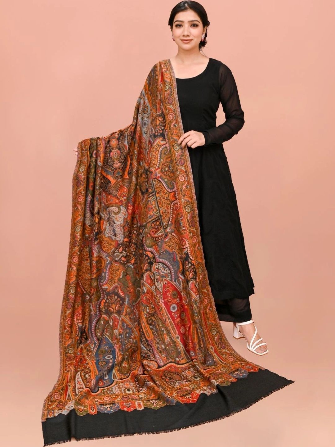Kala Maison Women Paisley Printed Shawl-picture-31