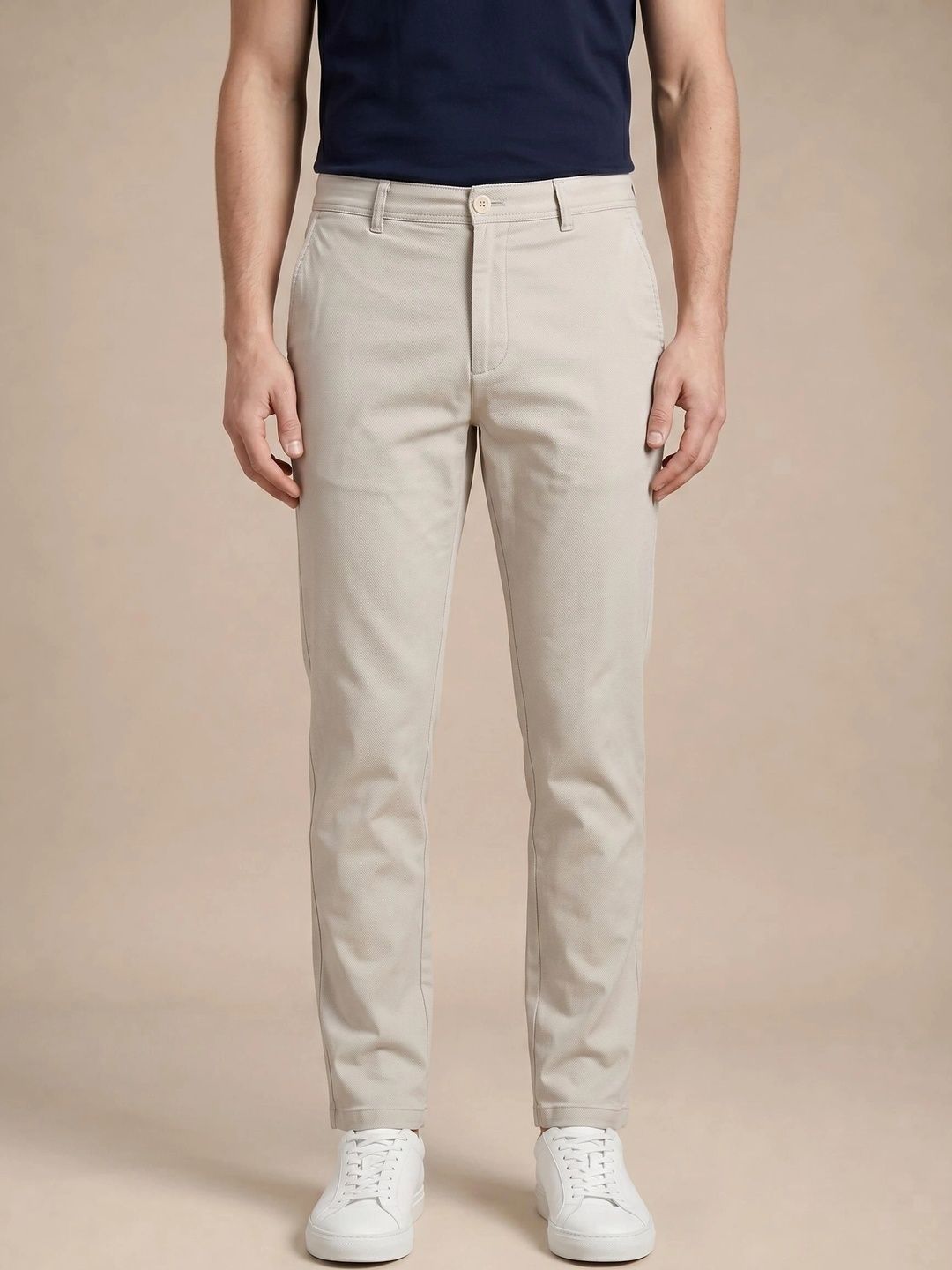 Turtle Men Printed Relaxed Slim Fit Chinos Trousers-picture-11
