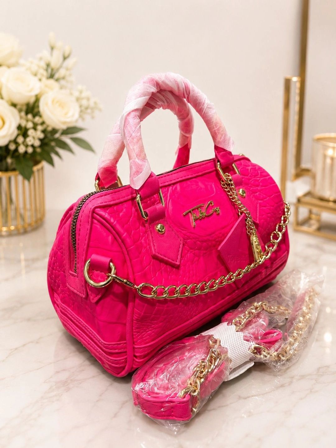 Varshele Luxe Textured Structured Handheld Bag-picture-15