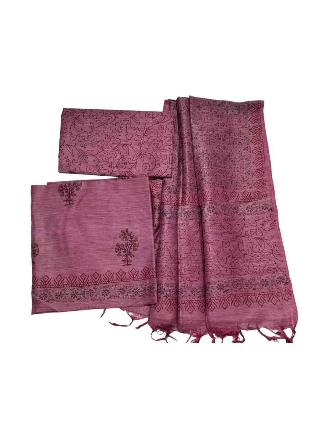 TASKEEN Printed Dupion Silk Unstitched Dress Material-picture-27