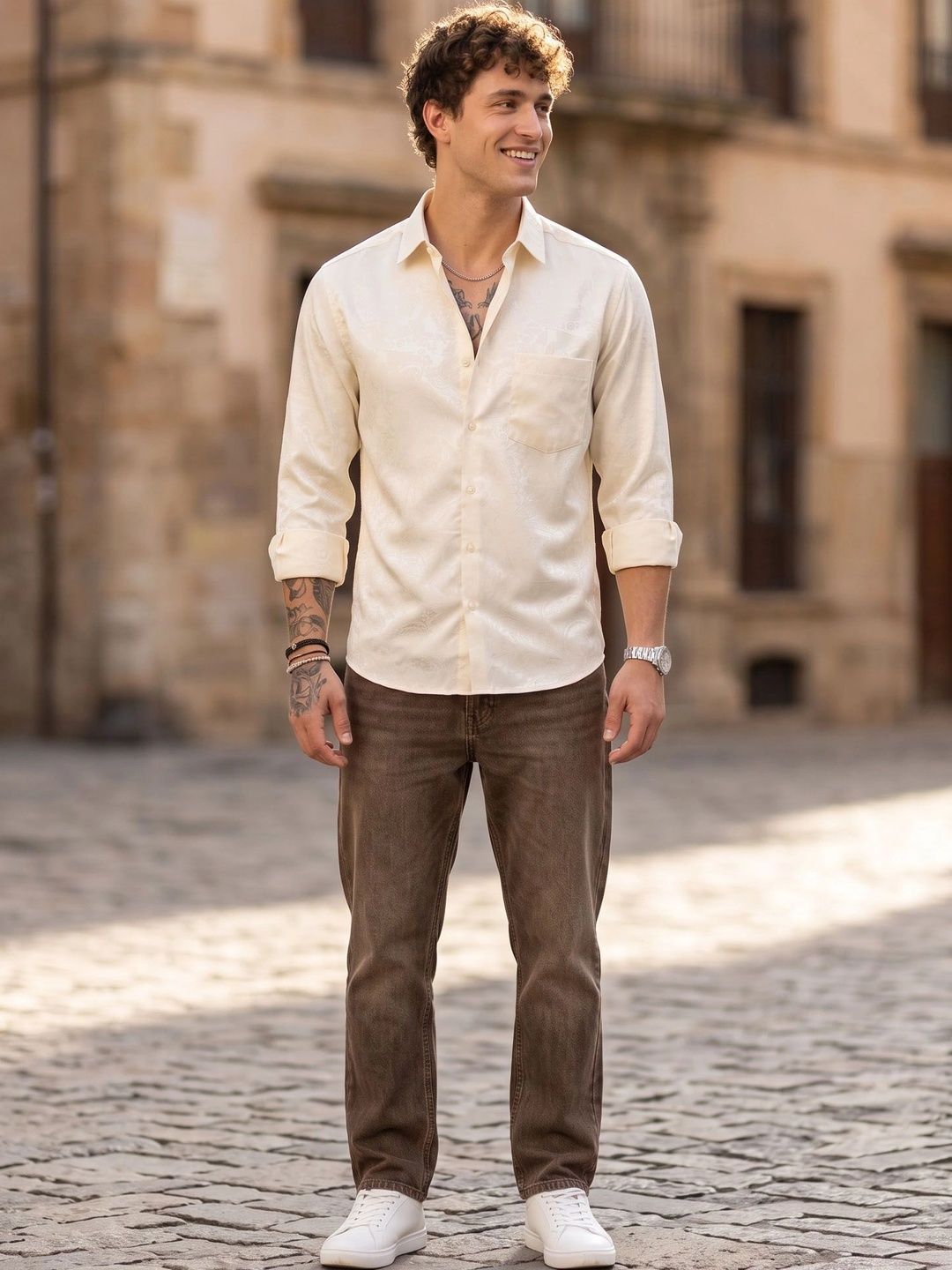 Charagh Din Men Premium Tailored Fit Casual Shirt-picture-12