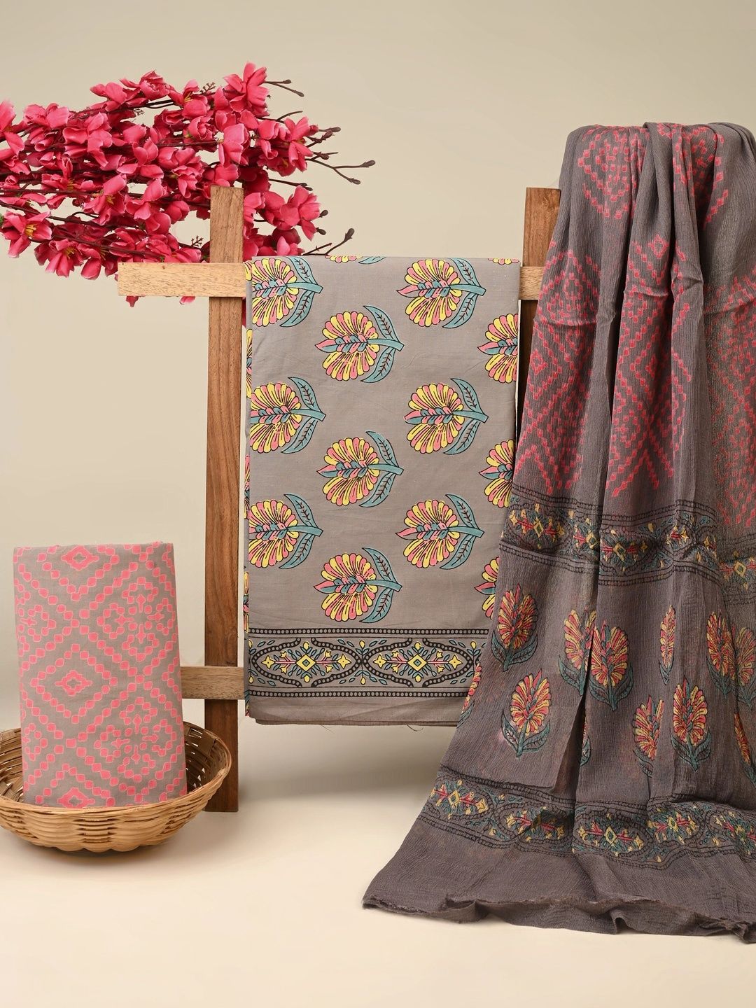 Dhaaga Ghar Pure Cotton Unstitched Dress Material-picture-44