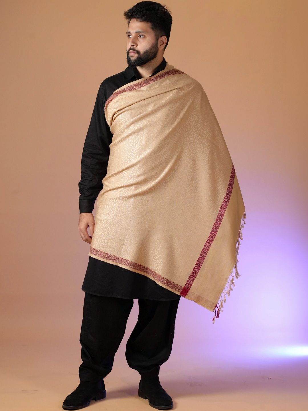 S.T. Women Woven Design Acrylic Shawl-picture-48