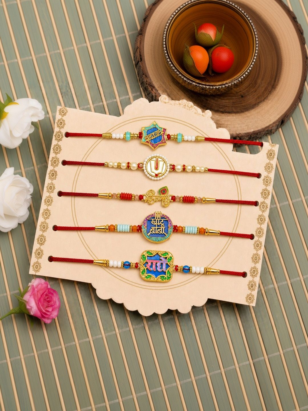 Myntra Elegant Homes 9-Pcs Rakhi Greeting Card & Roli Chawal-picture-39