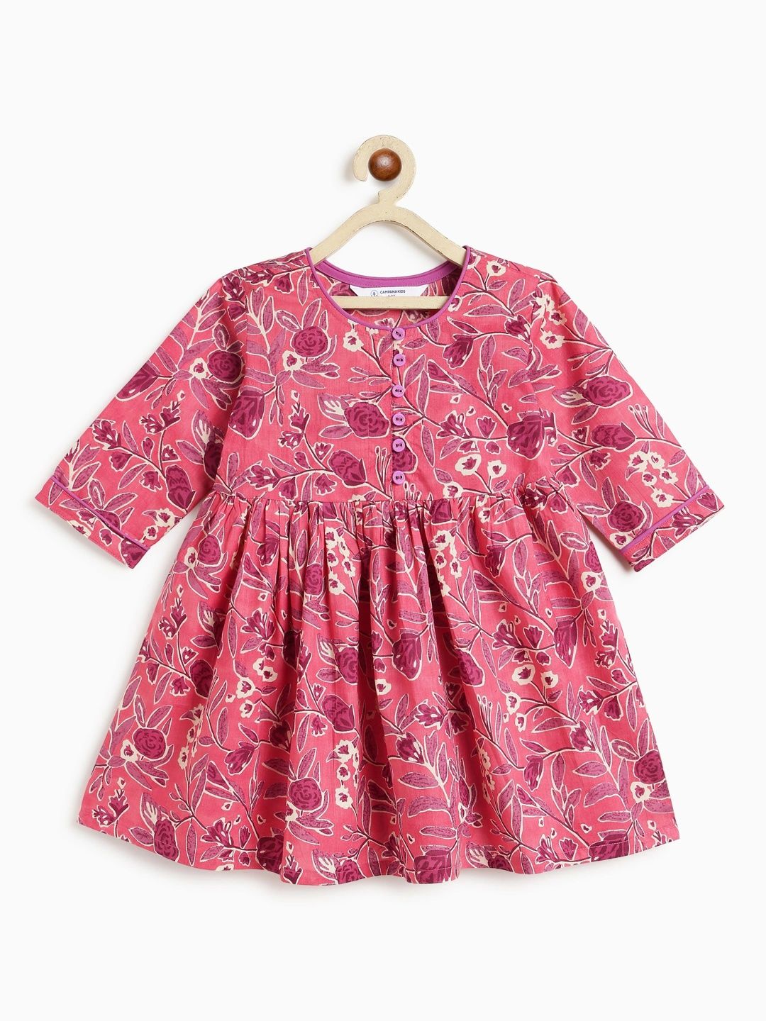Campana Girls Floral Printed Floral Anarkali Kurta-picture-25