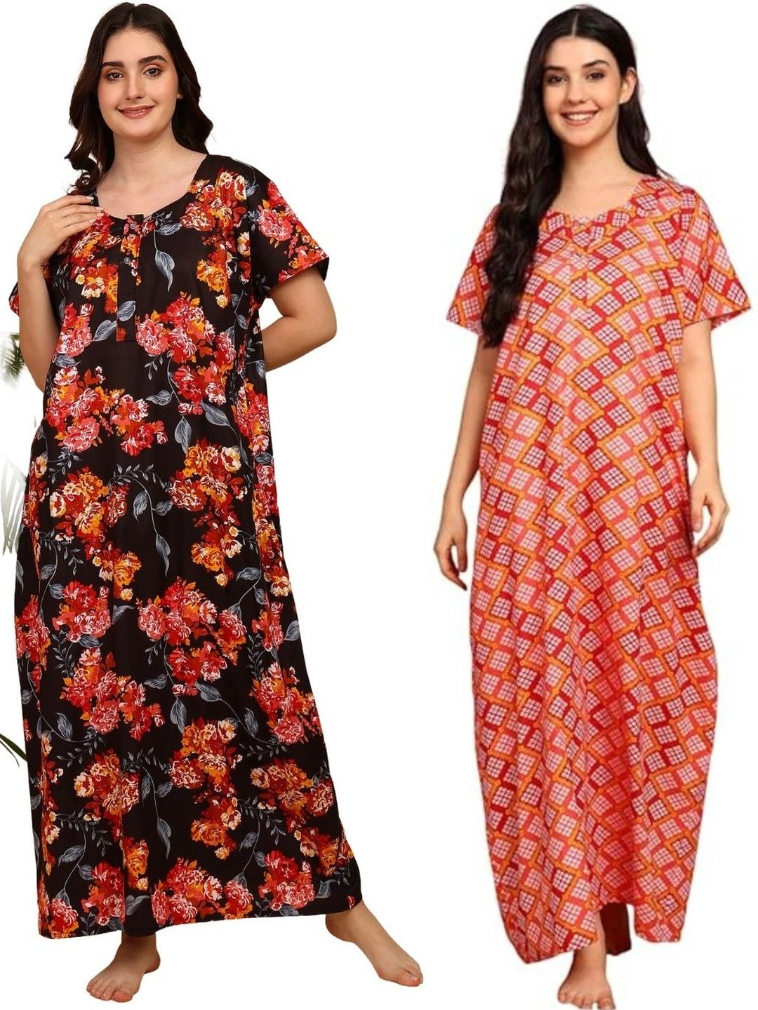 KBNBJ Printed Maxi Nightdress-picture-29