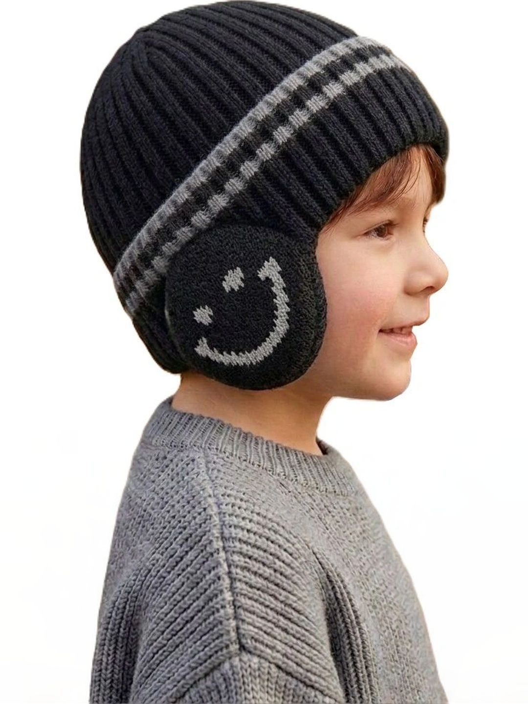 Gajraj Unisex Kids Embroidered Woollen Beanie-picture-49