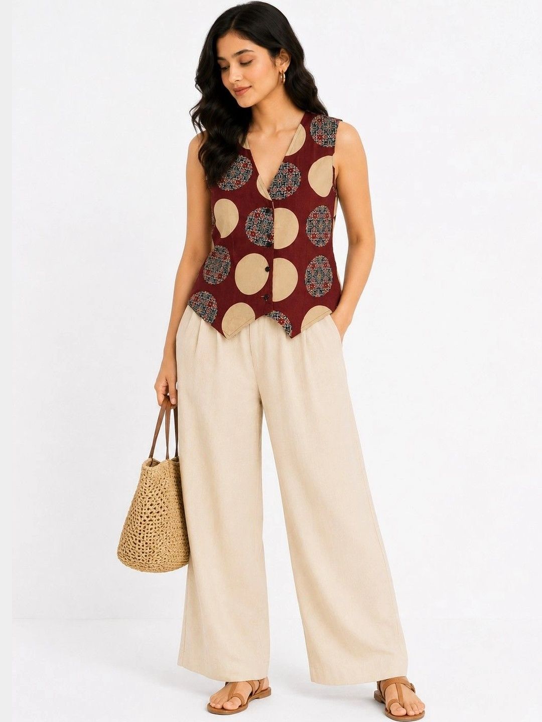 Moda Rapido Print Cotton Top-picture-38