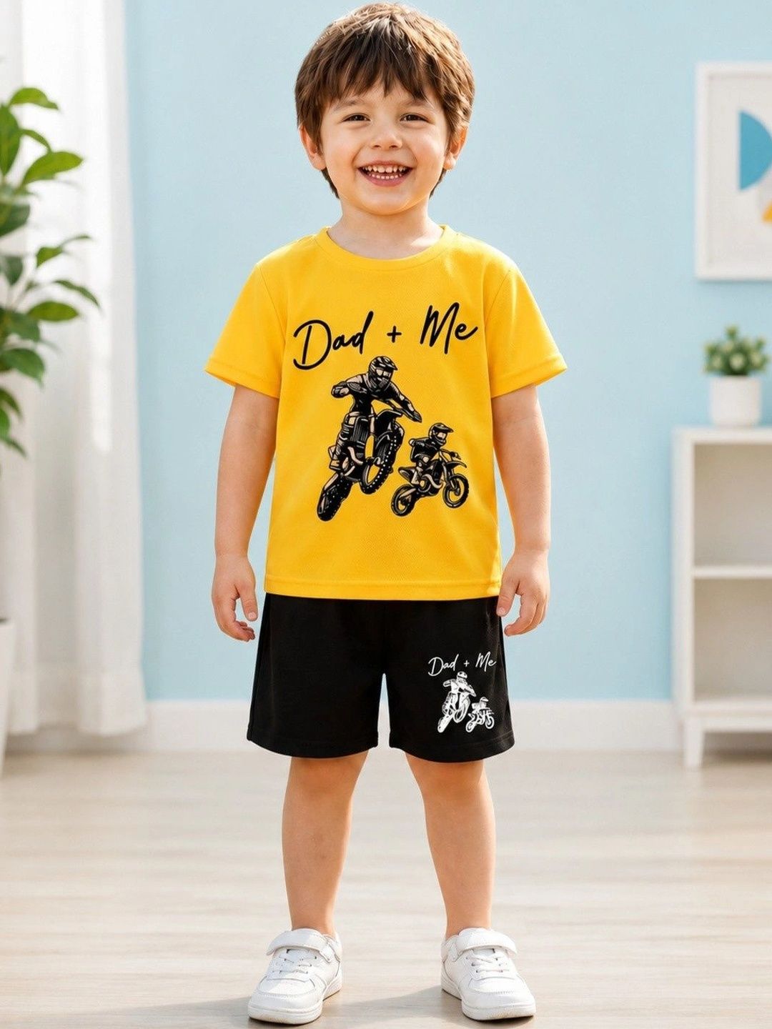 JENNY GARMENT Unisex Kids Printed T-shirt with Shorts-picture-45