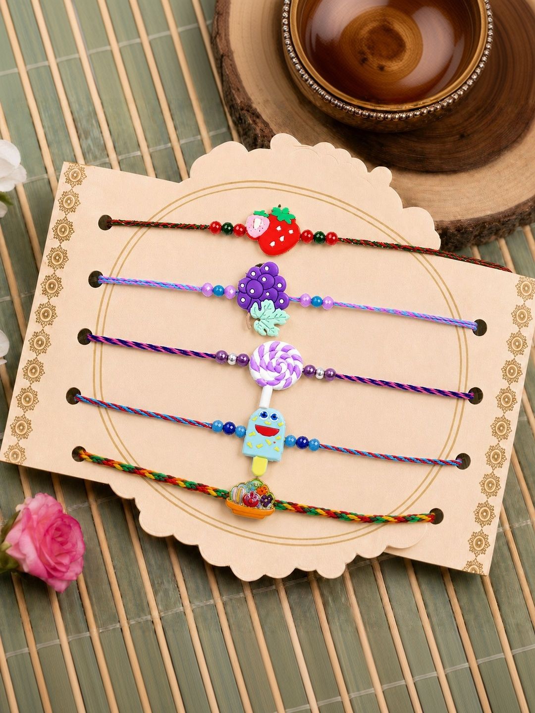 Myntra Elegant Homes 9-Pcs Rakhi Greeting Card & Roli Chawal-picture-47