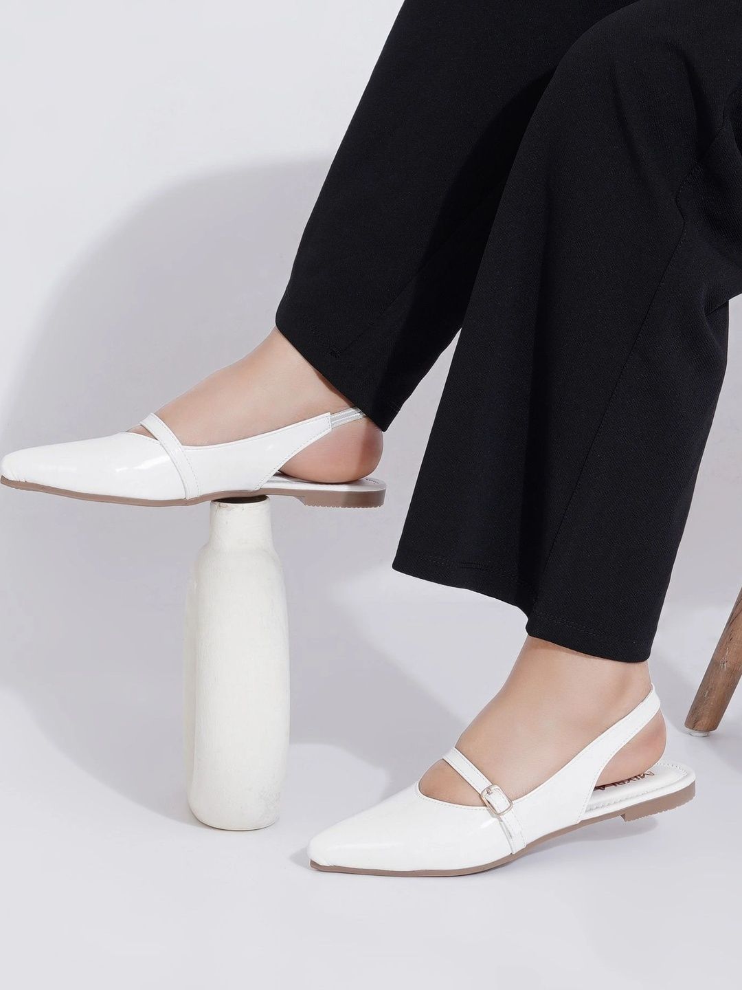 MIXBLA Women Buckles Flats-image-31