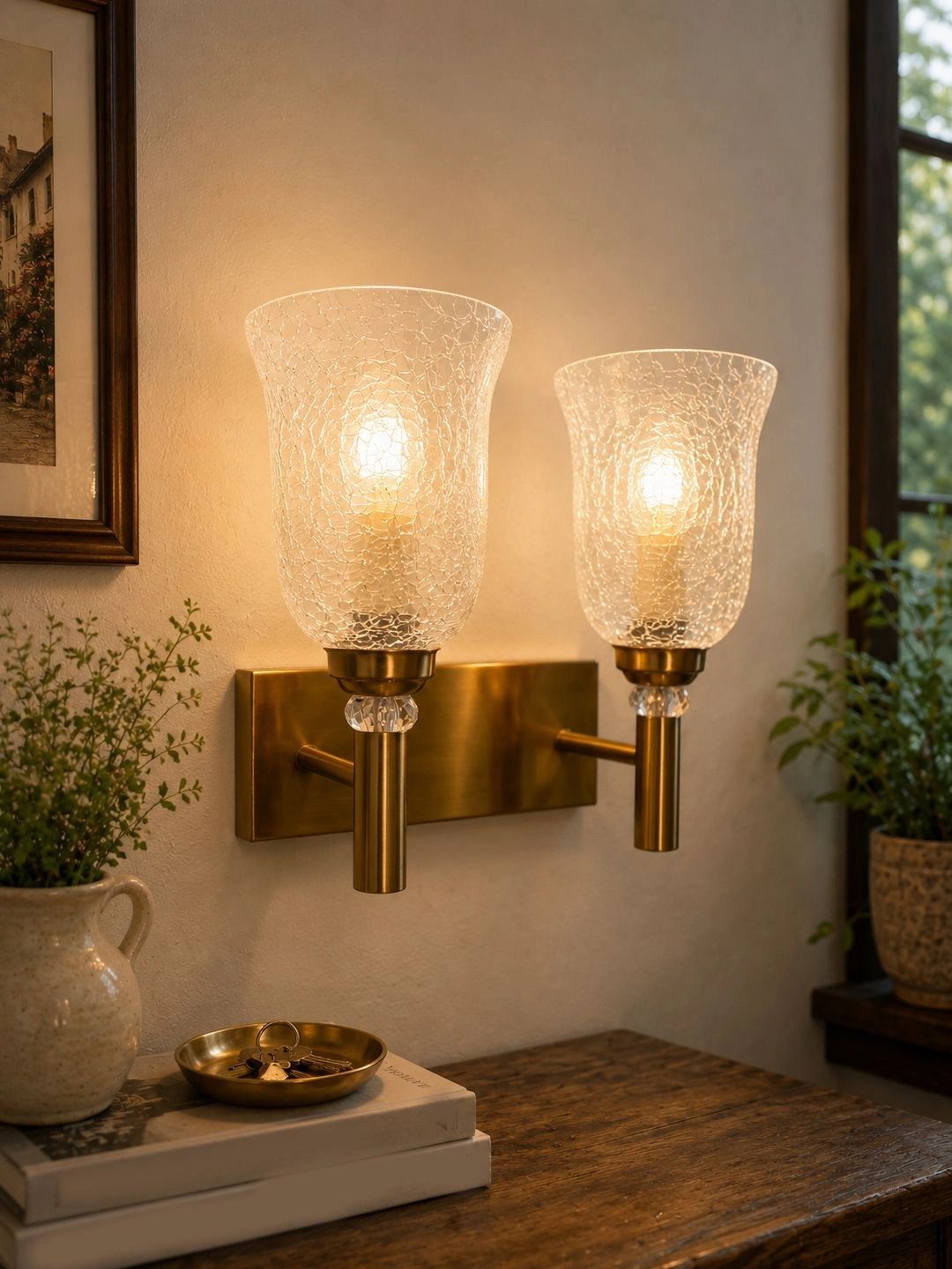 Myntra Elegant Homes White Textured Metal Traditional Wall Lamp-picture-32