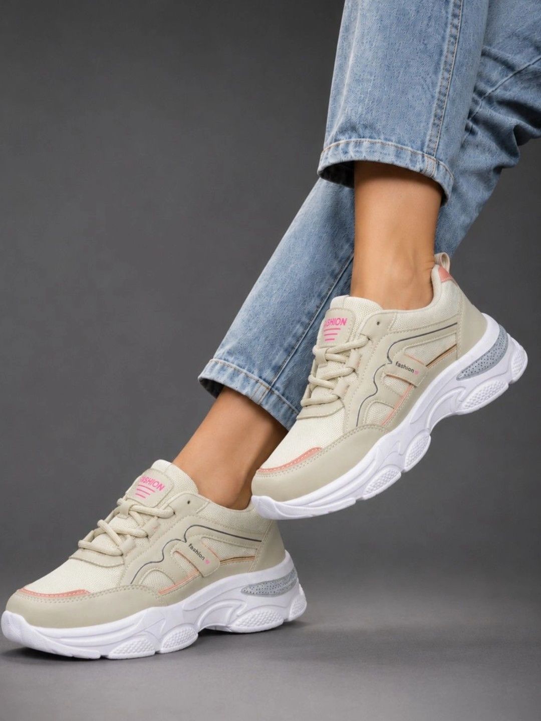 KRAASA Women Textured Sneakers-picture-33