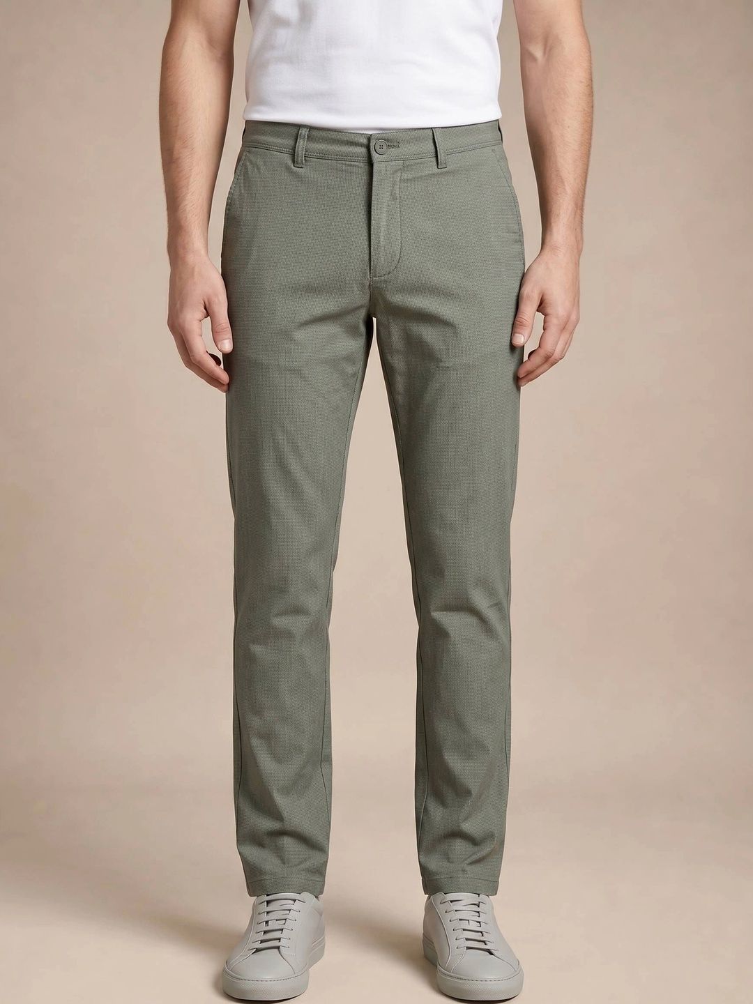 Turtle Men Relaxed Slim Fit Zip Trousers-picture-23