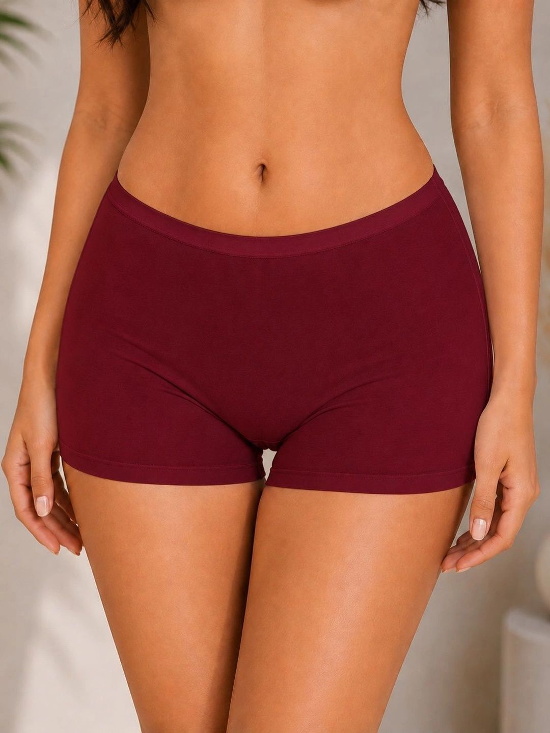 Qenixo Women Anti Bacterial Cotton Boy Shorts-picture-13