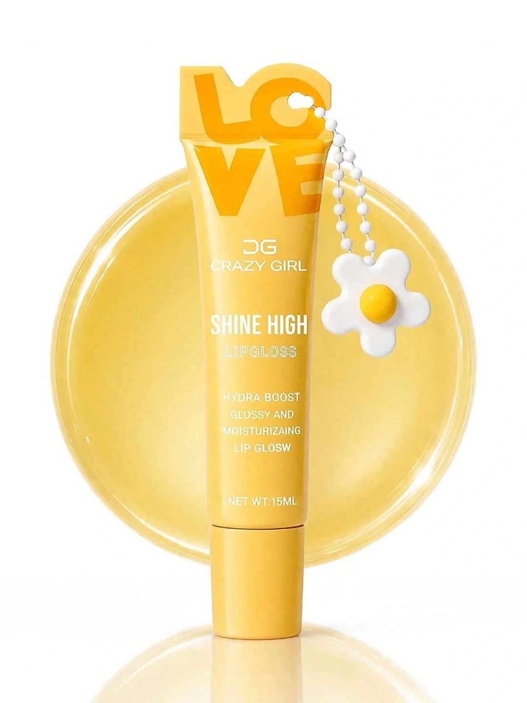 Crazy Girl Waterproof & Hydrating Lip Gloss With Key Chain - 15 ml-image-36