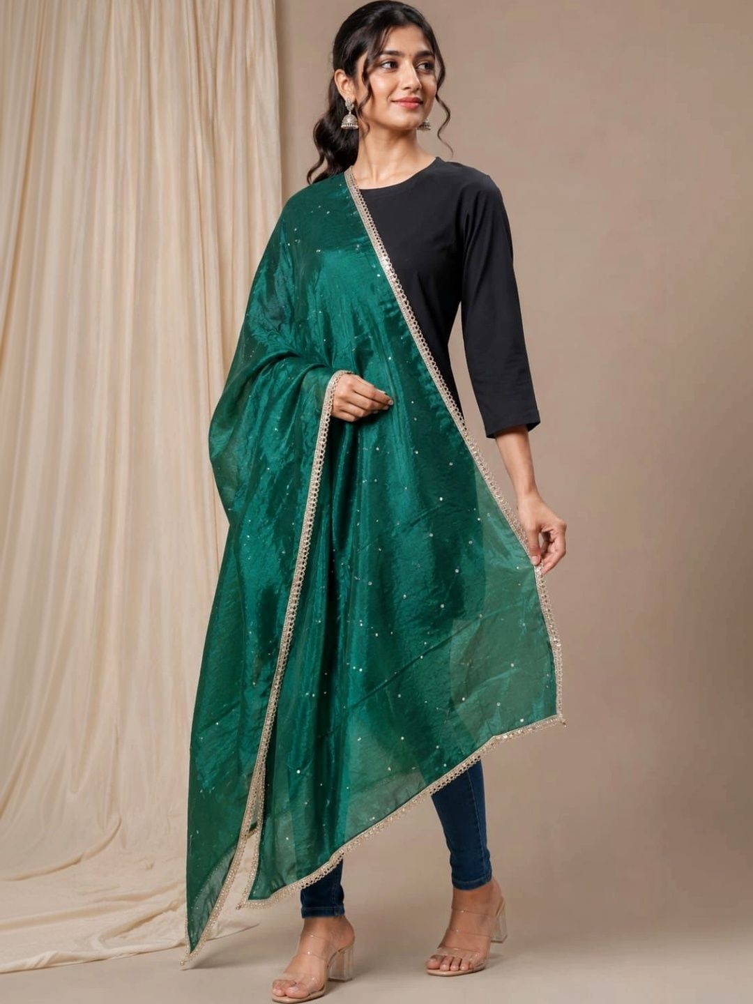 Karthav Fashion Dupatta with Sequinned-picture-36