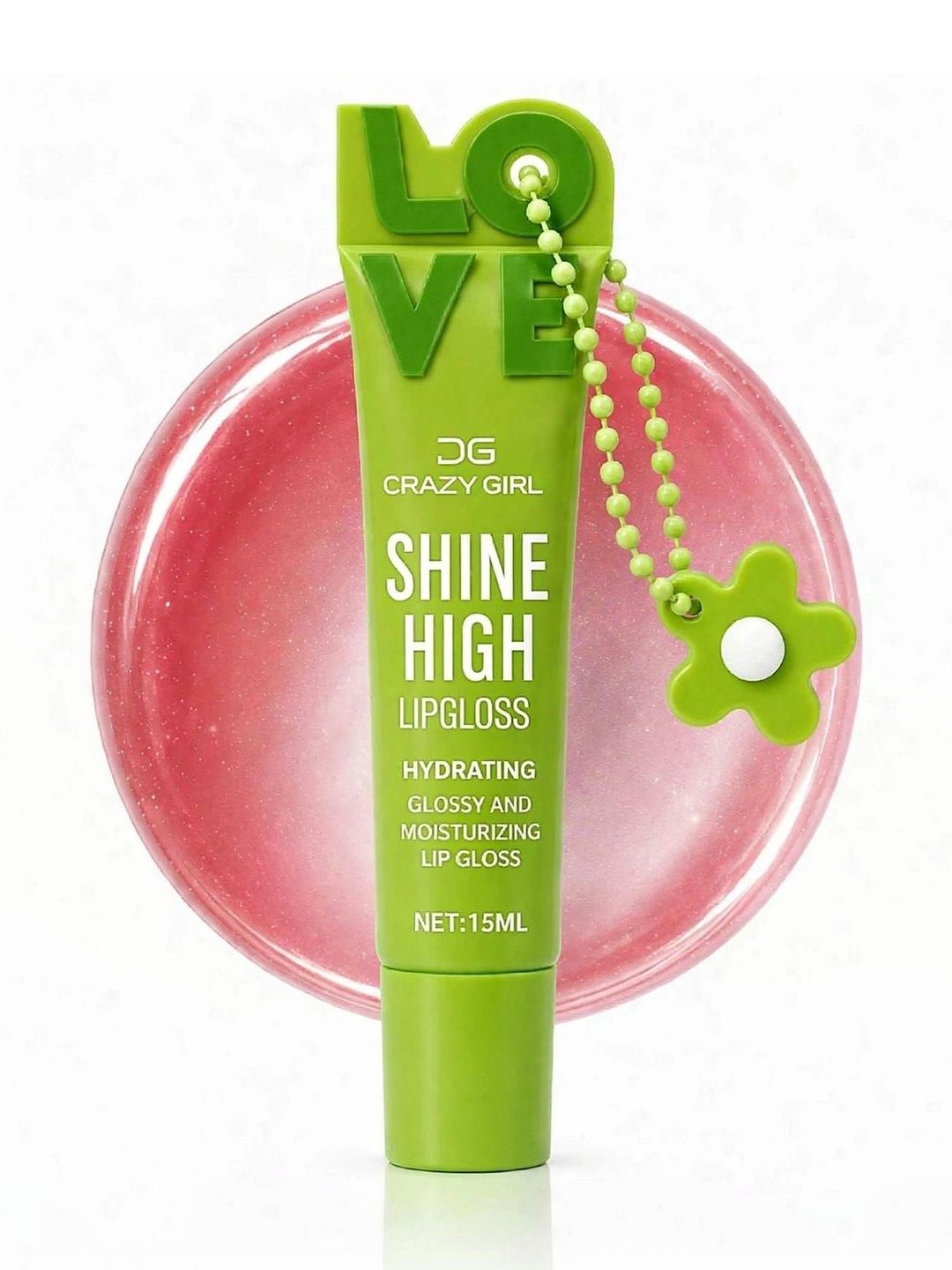 Crazy Girl Shine High Lip Gloss - 15 ml - Green-image-36