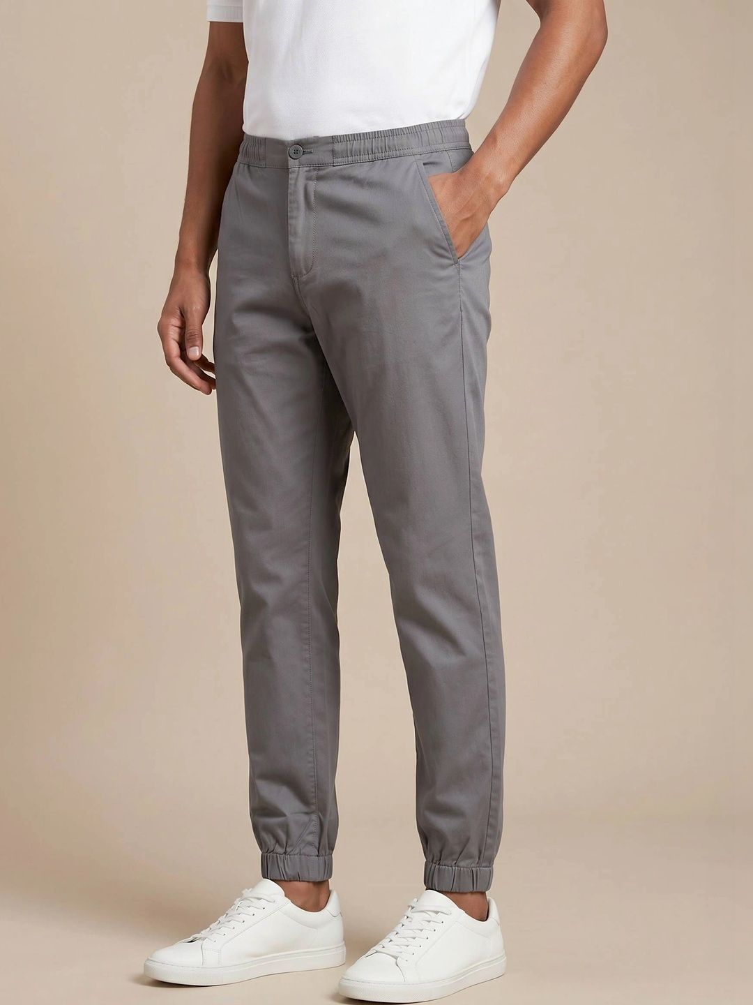 Turtle Men Relaxed Slim Fit Chinos Trousers-picture-26
