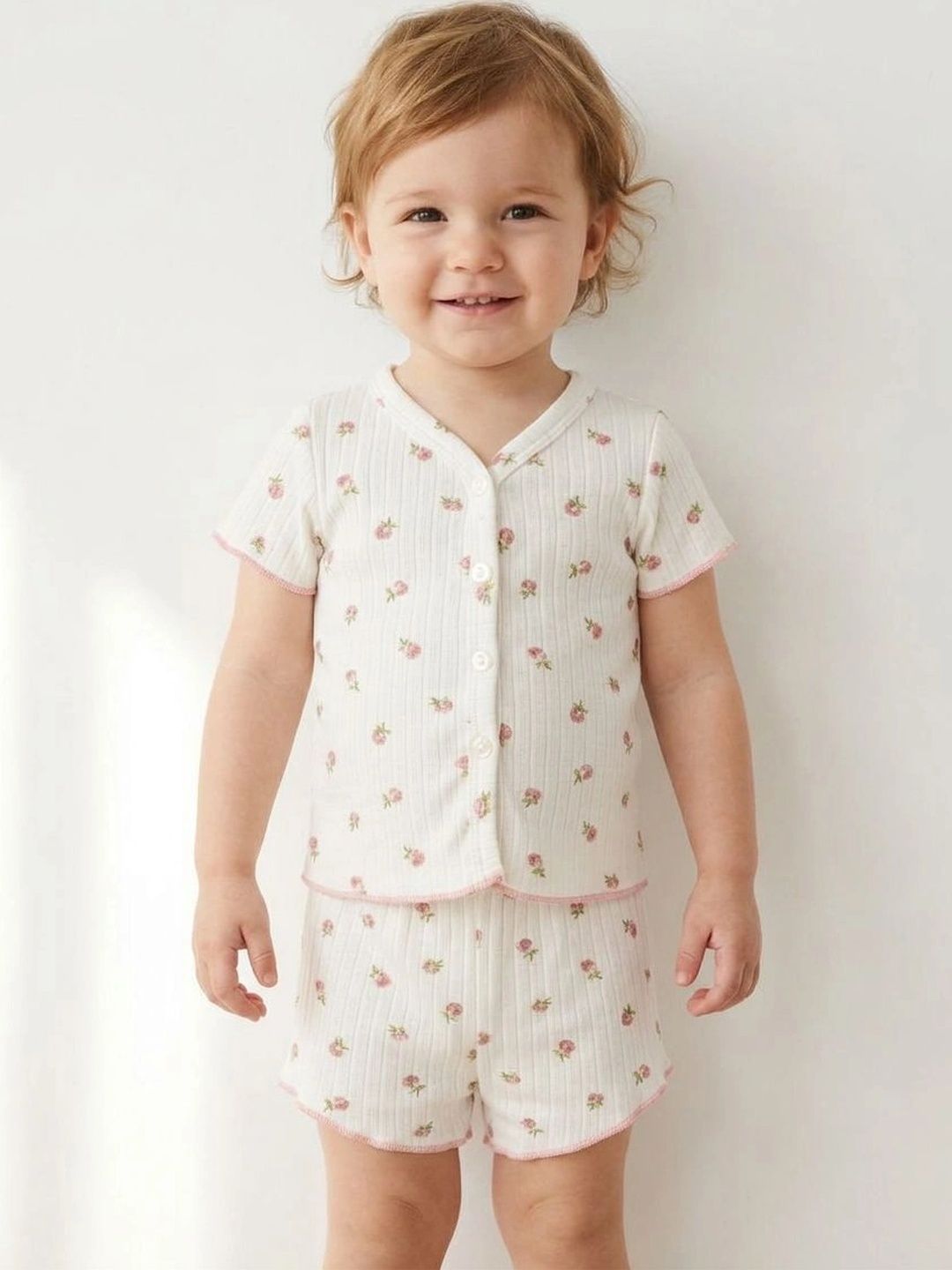 milknmini Girls Printed Top with Shorts-picture-11