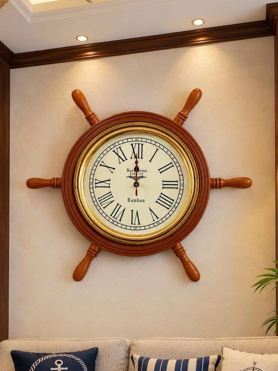 NautiKraft White Quirky Wall Clock-picture-30