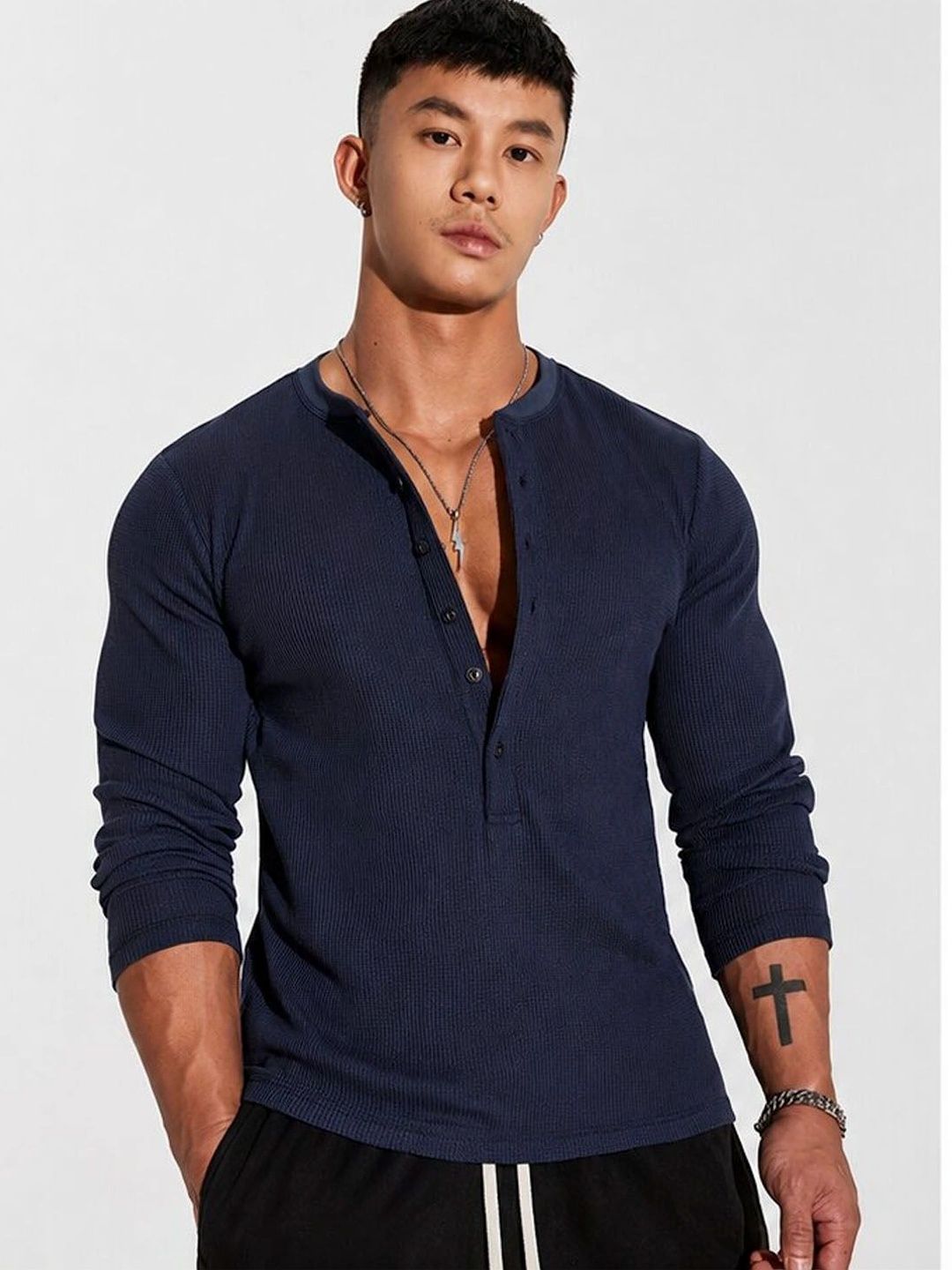 The Modern Soul Men Henley Neck T-shirt-picture-40