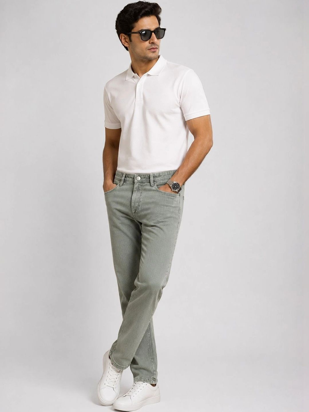 THUNDER JEANS Men Slim Fit Mid-Rise Stretchable Jeans-picture-36