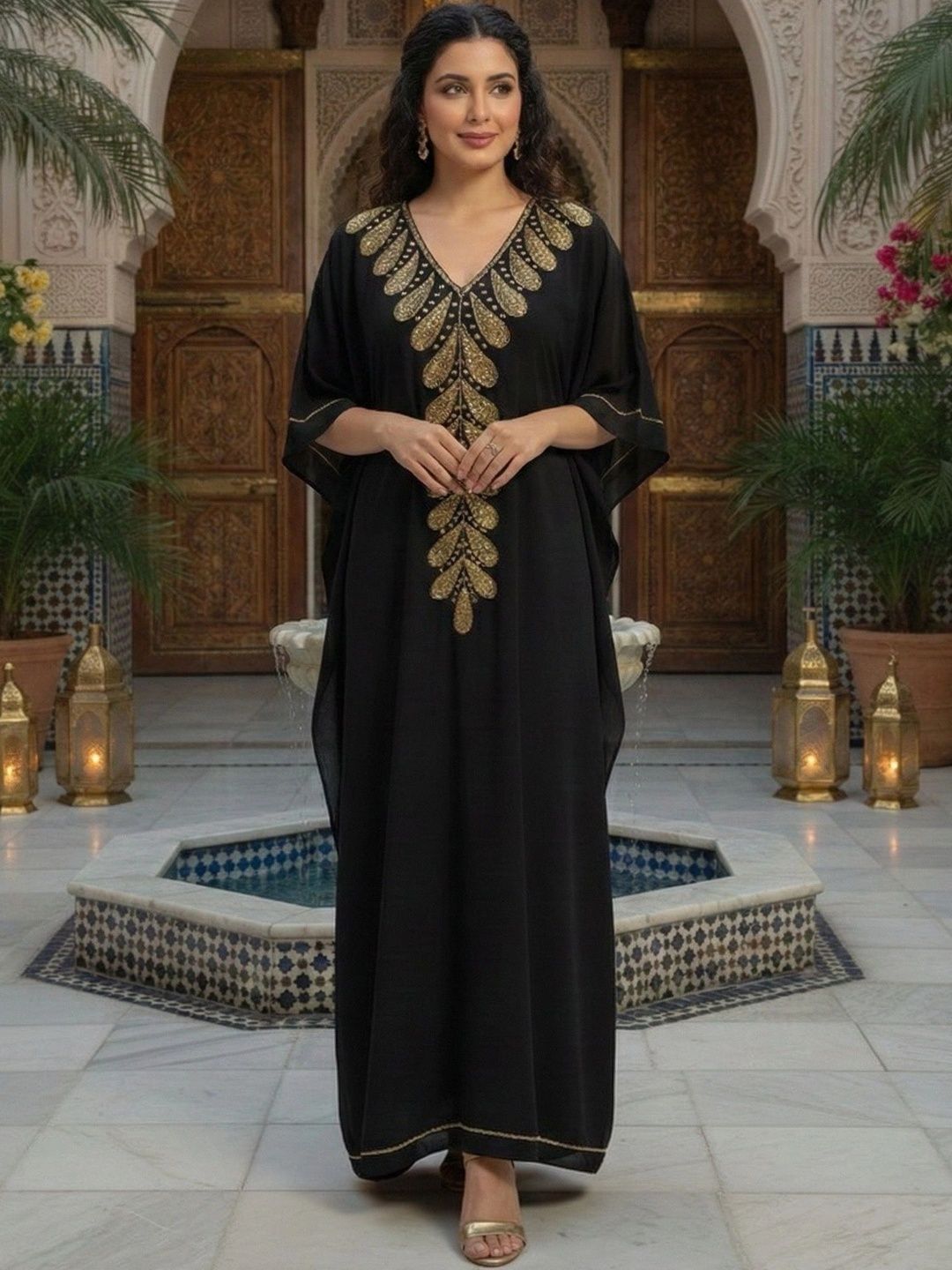 THE HOUSE OF THREADS Women Ethnic Embroidered Longline Ethnic Shrug-picture-37