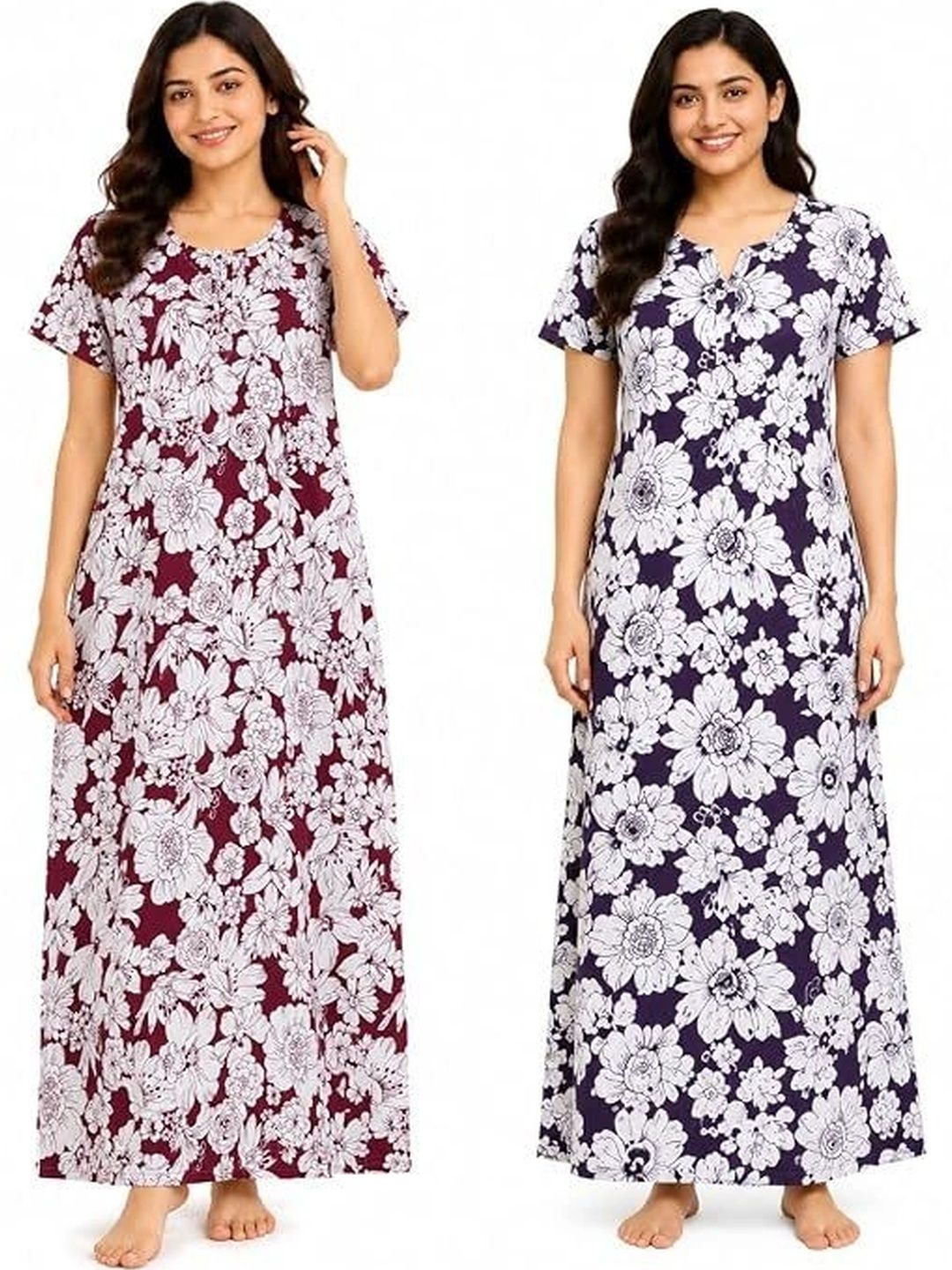 YUKATA Printed Maxi Nightdress-picture-4