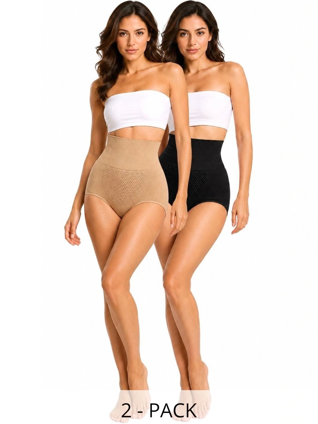 Kaththai Pack Of 2 High-Waisted Tummy Tucker Brief-picture-20