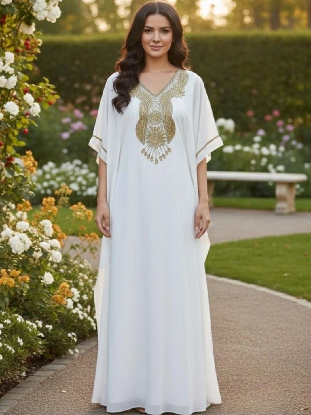 THE HOUSE OF THREADS Women Party Embroidered Longline Shrug-picture-37