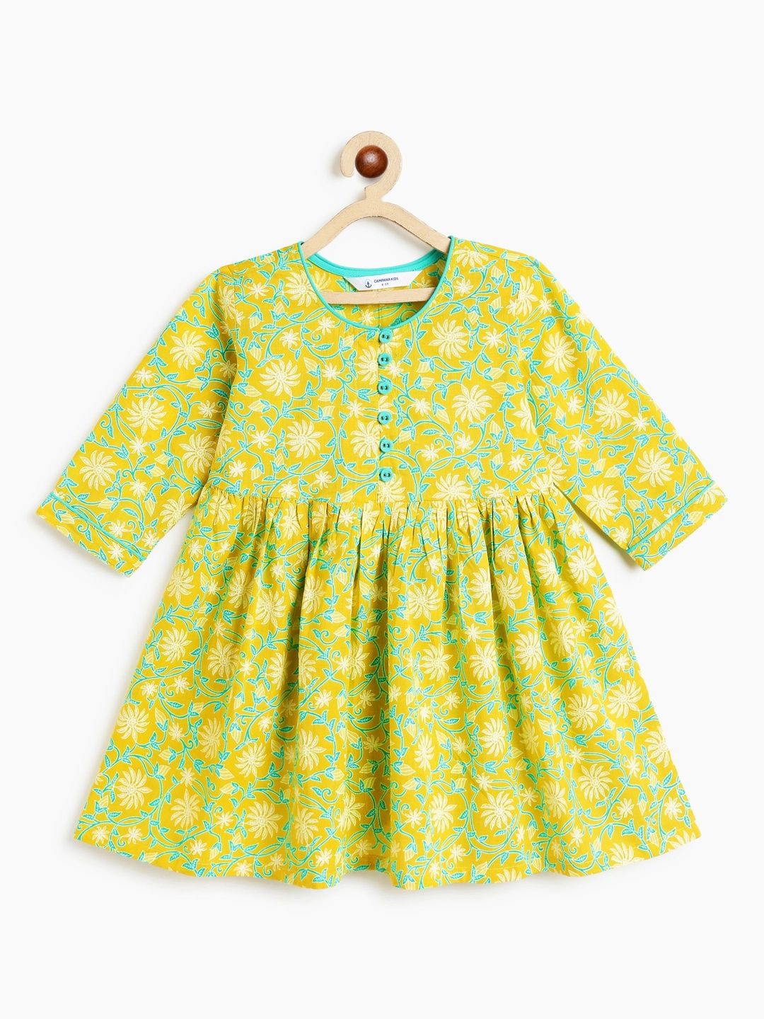 Campana Girls Floral Printed Floral Kurta-picture-13