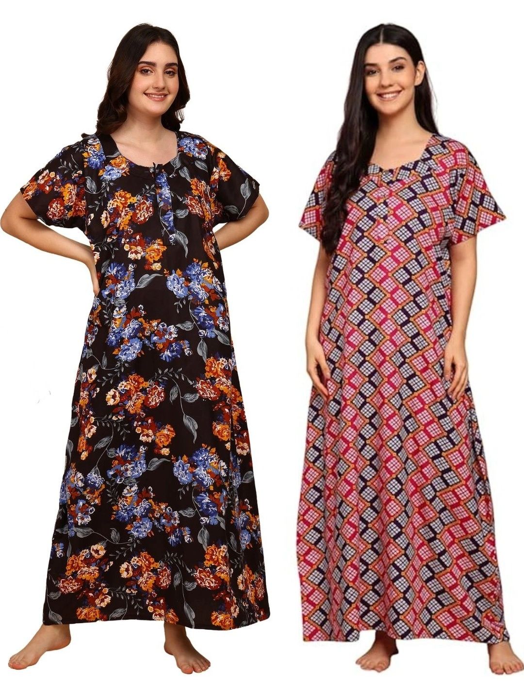 KBNBJ Printed Maxi Nightdress-picture-34