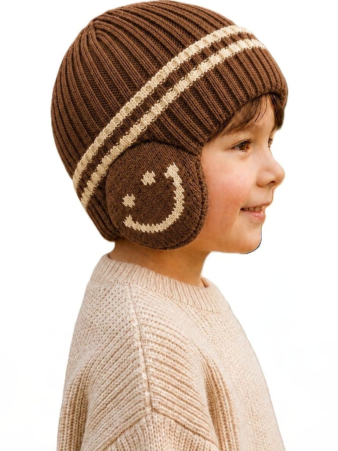 Gajraj Unisex Kids Embroidered Woollen Beanie-picture-56