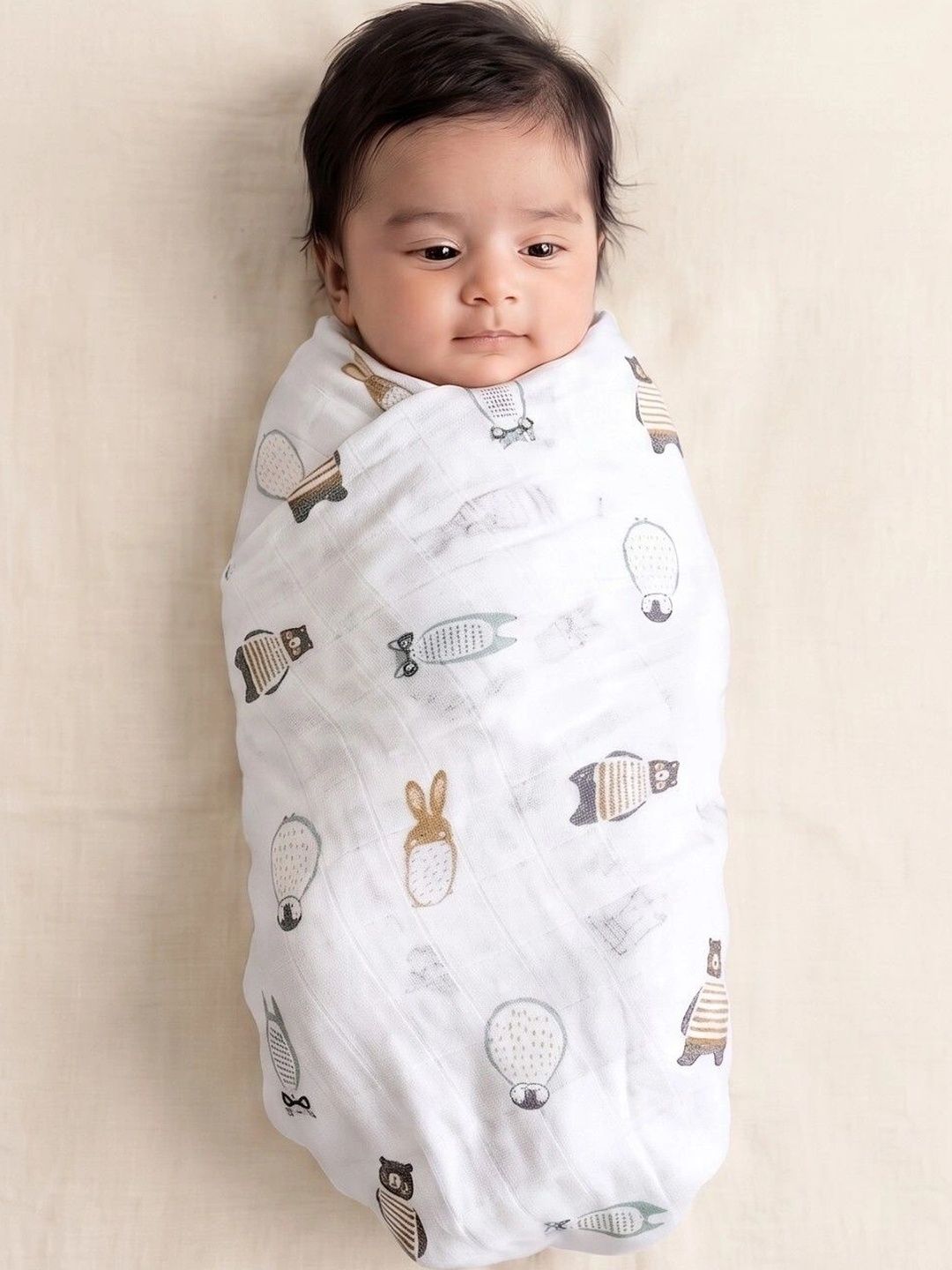 DOTMOM Set Of 3 Supersoft Antibacterial Bamboo Swaddle-picture-51