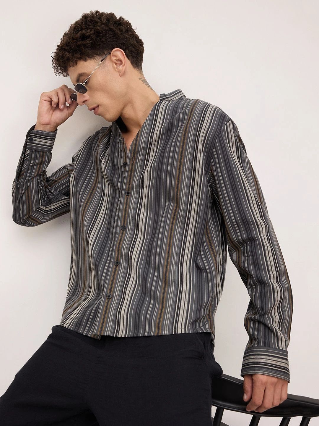 VASTRADO Men Classic Striped Casual Shirt-picture-29