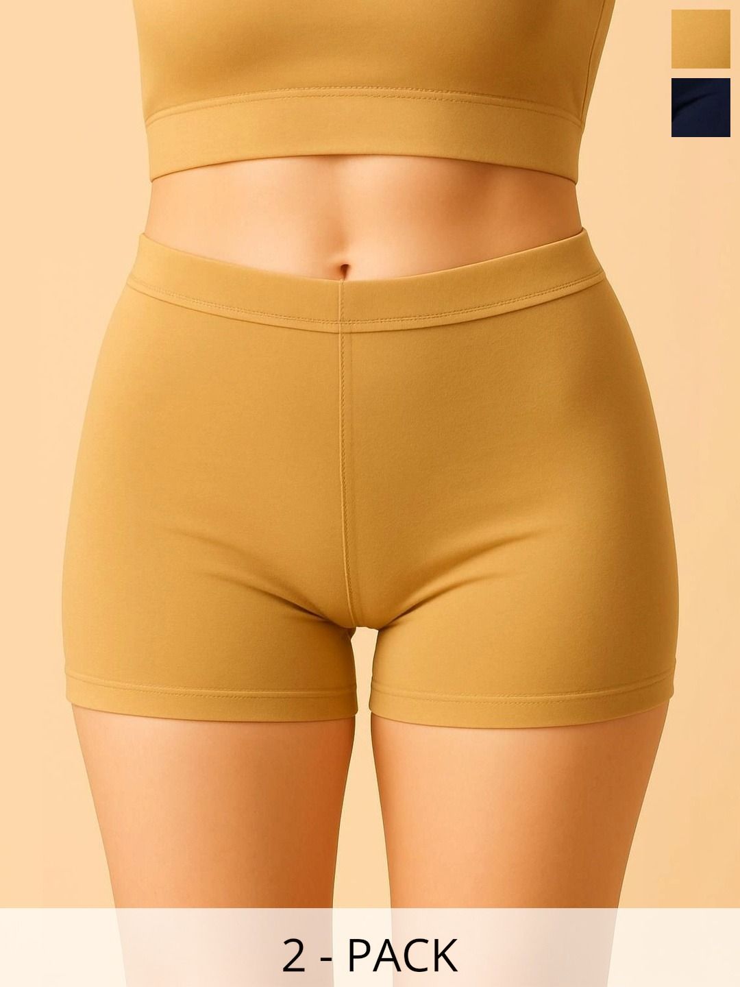 Trazeno Women Pack of 2 Boy Shorts-picture-17
