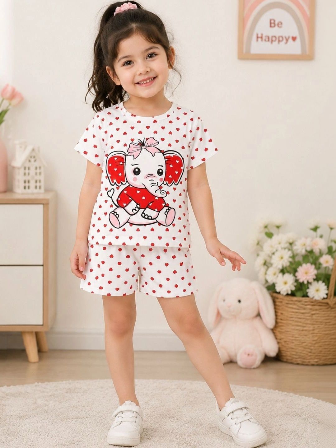 JENNY GARMENT Unisex Kids Printed T-shirt with Shorts-picture-30