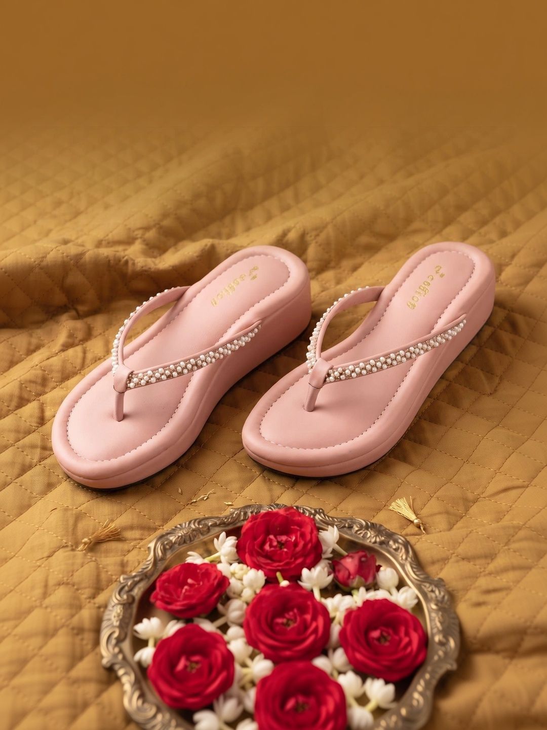 glitchez Embellished Wedge Sandals-image-22