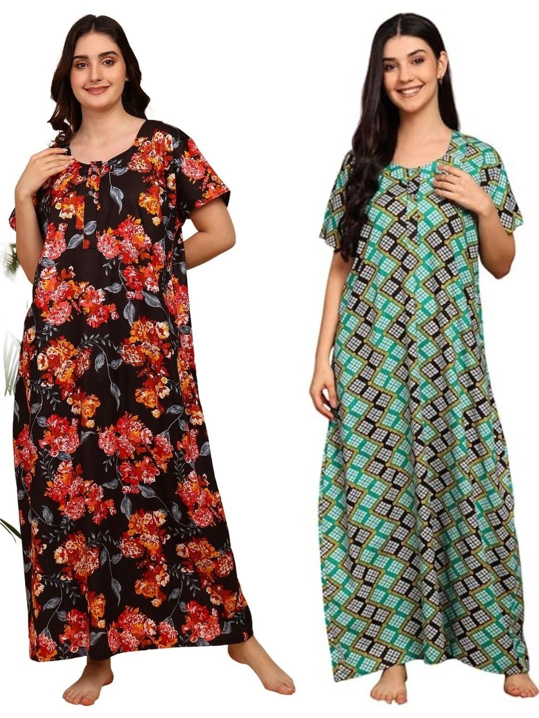 YUKATA Printed Maxi Nightdress-picture-40