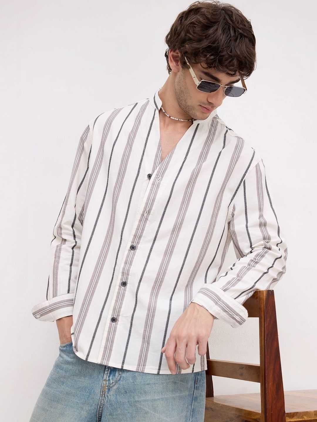 VASTRADO Men Classic Striped Casual Shirt-picture-31