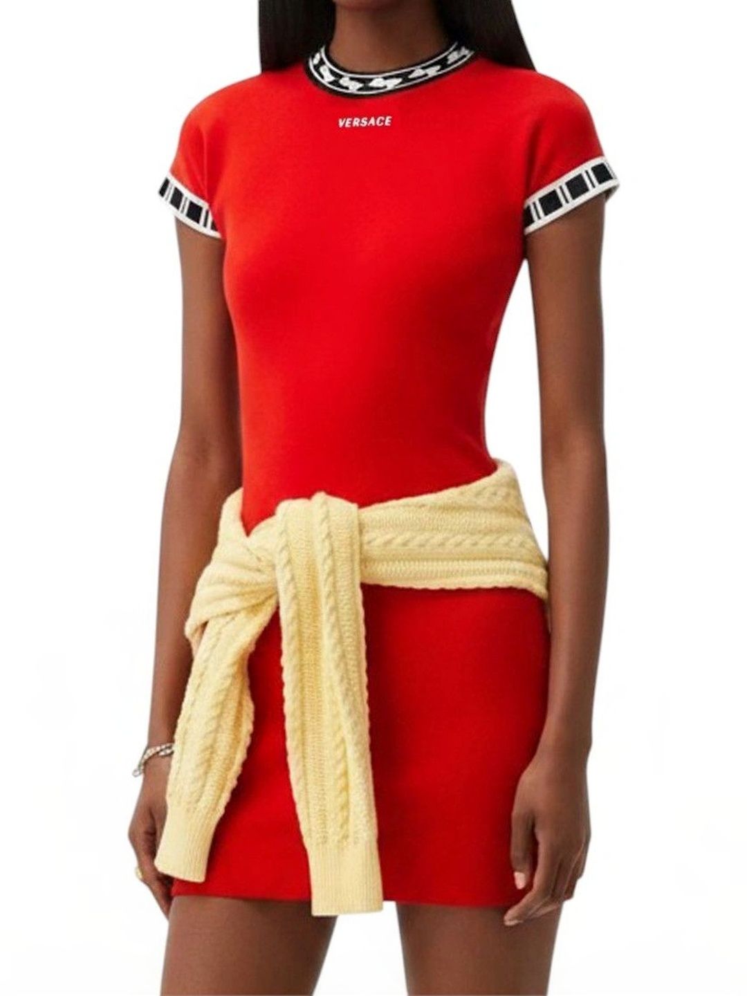 Versace Colourblocked Bodycon Mini Dress-picture-50