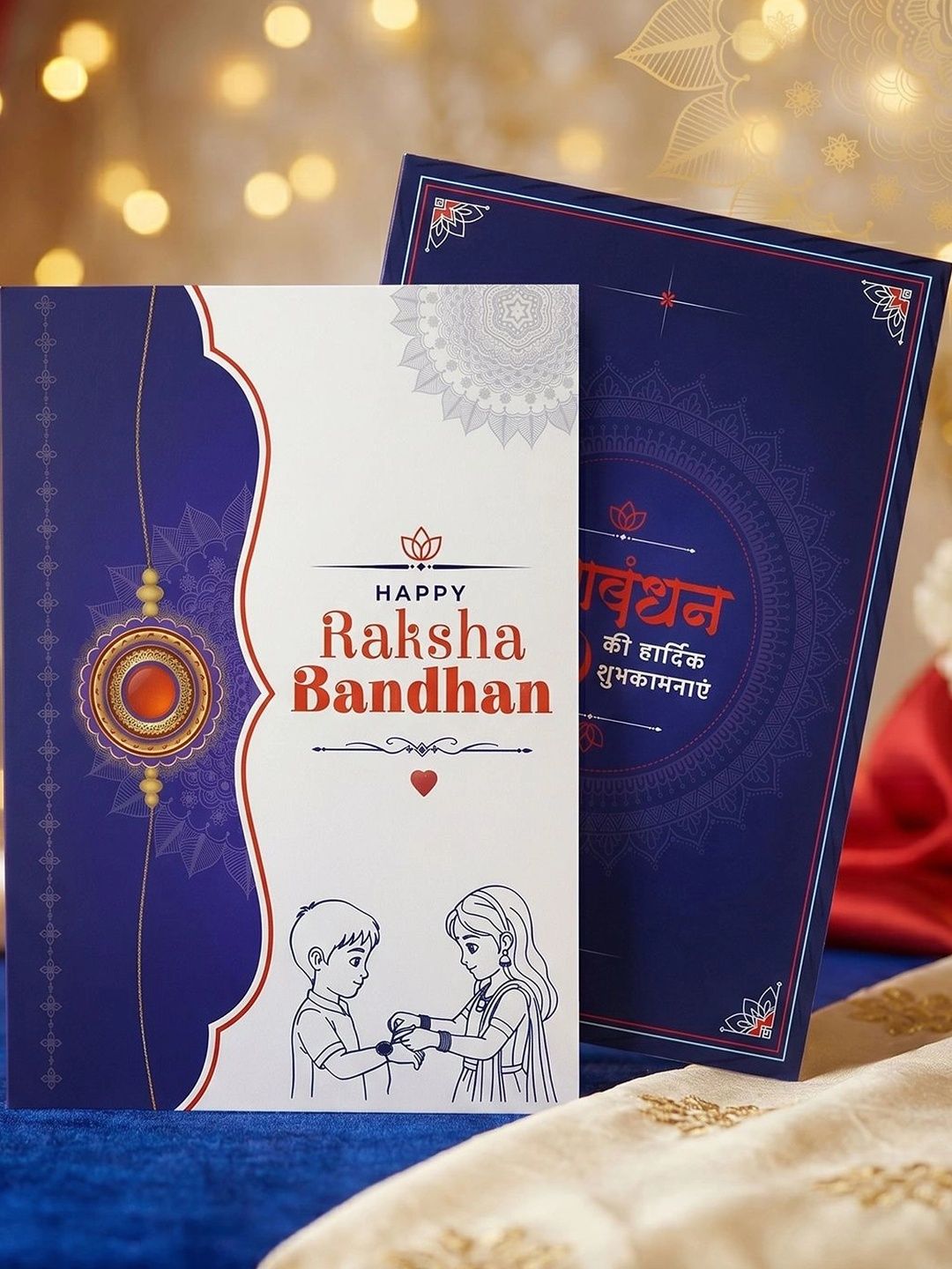 Myntra Elegant Homes Set Of 7 Rakhi Gift Set With Silver Coin, Greeting Card & Roli Chawal-picture-25