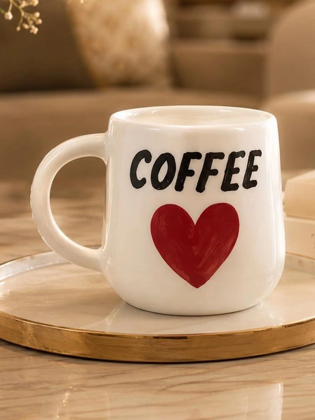 Manifested Decor White Text or Slogans Printed Ceramic Glossy Mugs Set of Cups and Mugs-picture-14